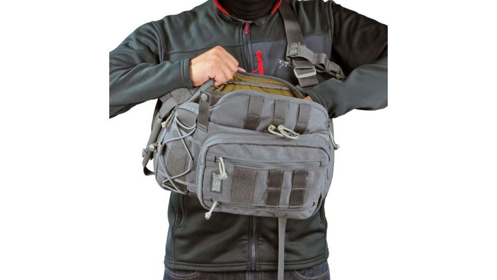 Vanquest Gear KATARA VSlinger Ambidextrous Slingpack, Wolf Gray, Large 764011WG