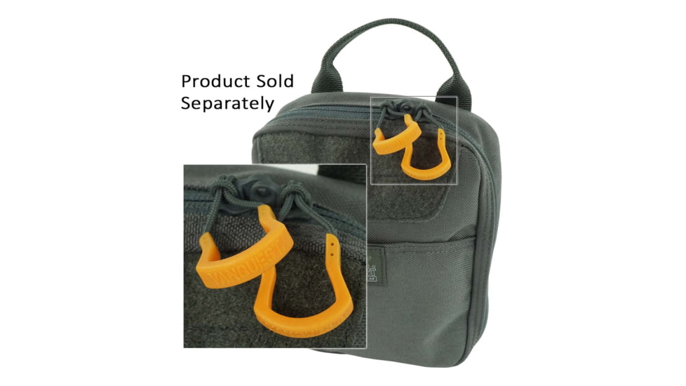 Vanquest Gear Spartan Zipper Pulls, 6 Pack, Orange, Small, 90SPAR08-OR