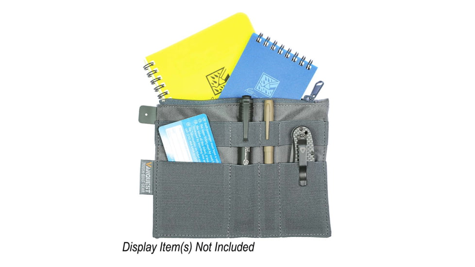 Vanquest Gear Sticky Admin Pouch 5x7, Wolf Gray, Small, 012STADP57WG