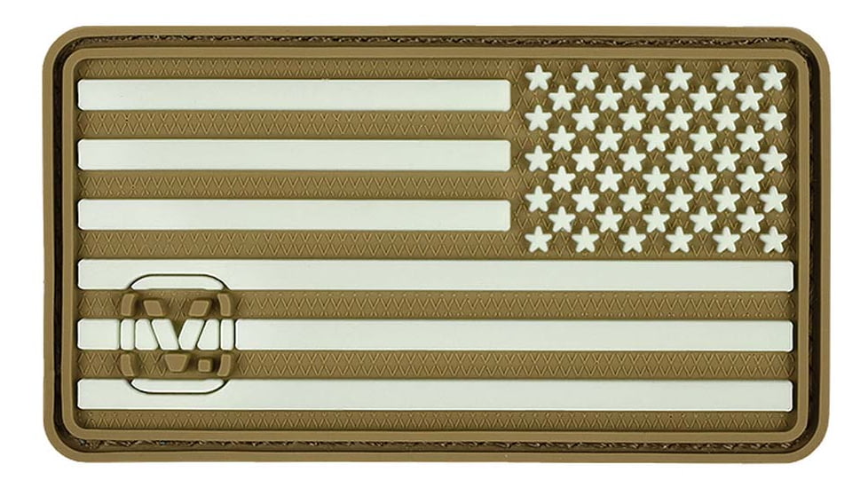 Vanquest Gear US Flag Reversed / Right-Star - Glow In The Dark Patch, Coyote Tan, 9ZUSFGR-275-CT-GITD