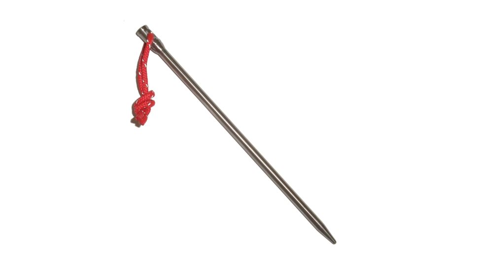 Vargo Titanium Nail Peg W/cord 6pk T-113
