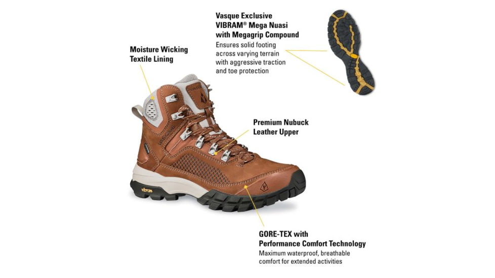 Vasque Talus XT GTX Hiking Shoes - Womens, Glazed Ginger, 10.5 US, Medium, 07041M 105