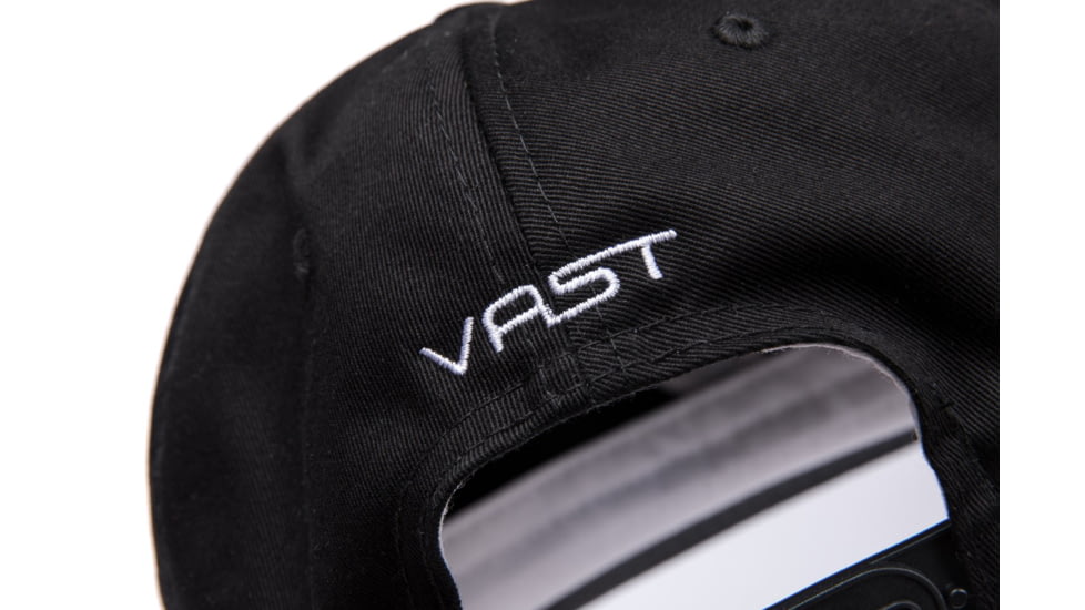 Vast Big V Snapback Hat, One Size B3279-Black