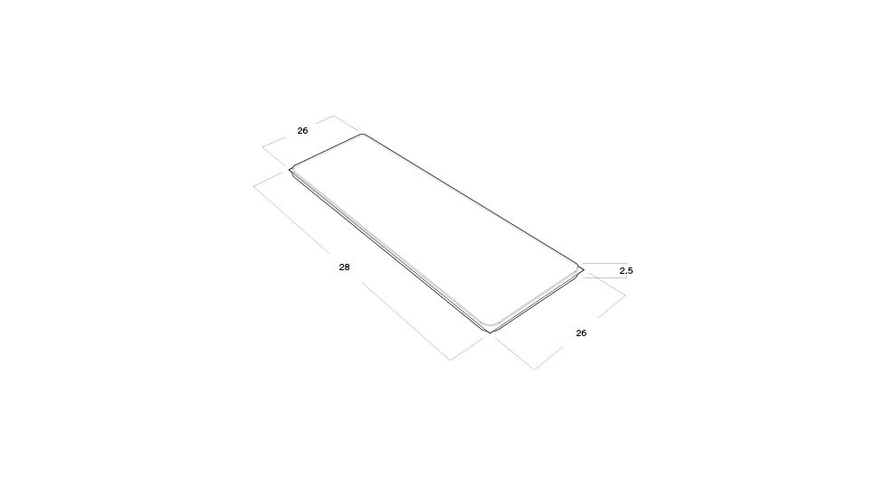 Vaude Deluxe - Stretch - 78X26X2.36 Matress, Wood 723930