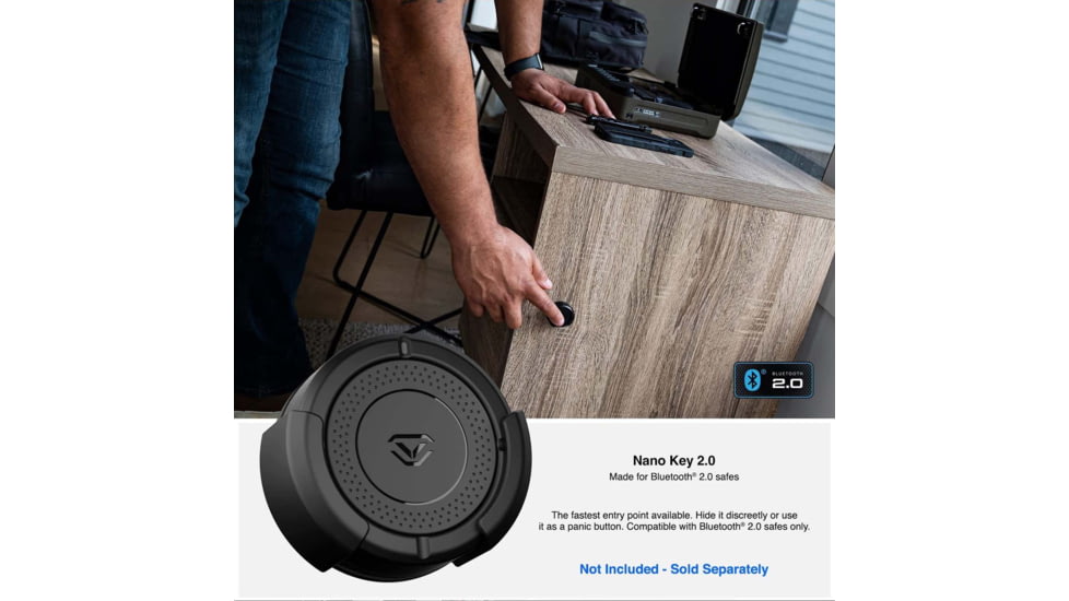 Vaultek Safe Sub-Compact Biometric Bluetooth 2.0 Smart Safe, 10 Series, Black, VS10i-BK