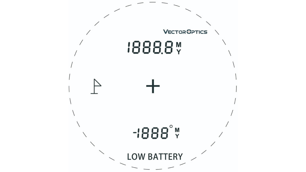 Vector Optics Paragon GenII 6x25 LCD Rangefinder, 12MOA, Green, SCRF-20