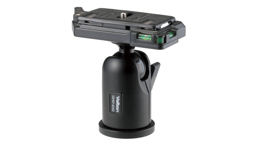 Velbon QHD-63Q Magnesium Tripod Ball Head, Black QHD-63Q