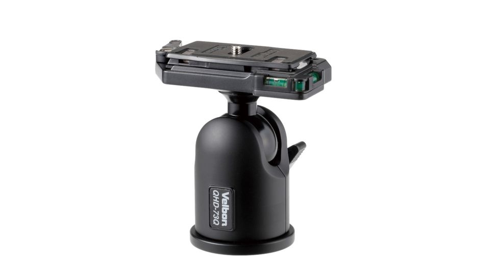 Velbon QHD-73Q Magnesium Tripod Ball Head, Black, QHD-73Q