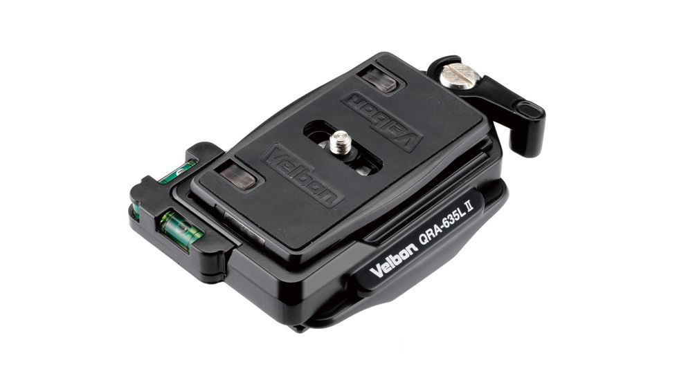 Velbon QRA-635L II Quick Release Adapter, Black QRA-635L II