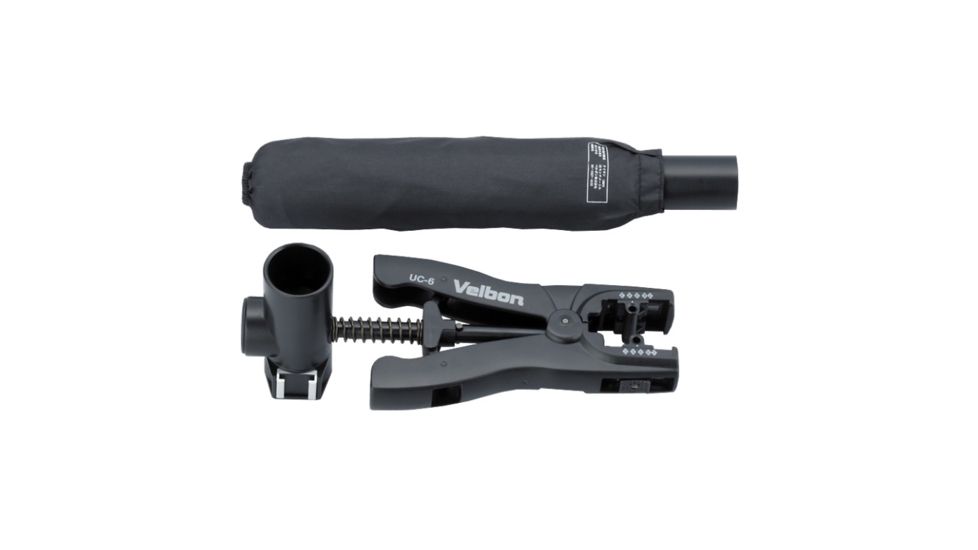 Velbon UC-6 Tripod Umbrella &amp; Clamp, Black UC-6