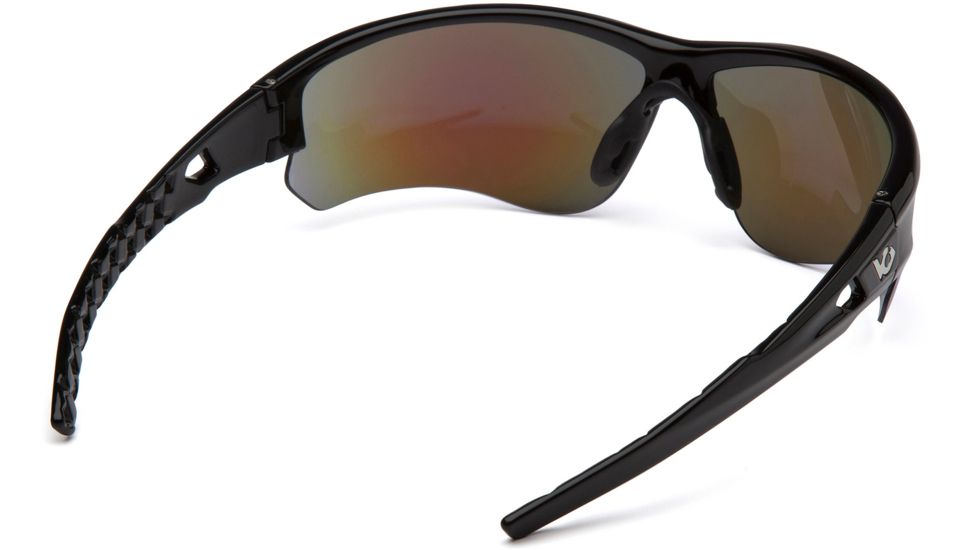 Venture Gear Atwater Safety Glasses w/Ice Blue Mirror Anti-Fog Lens, Black, VGSB1265TB