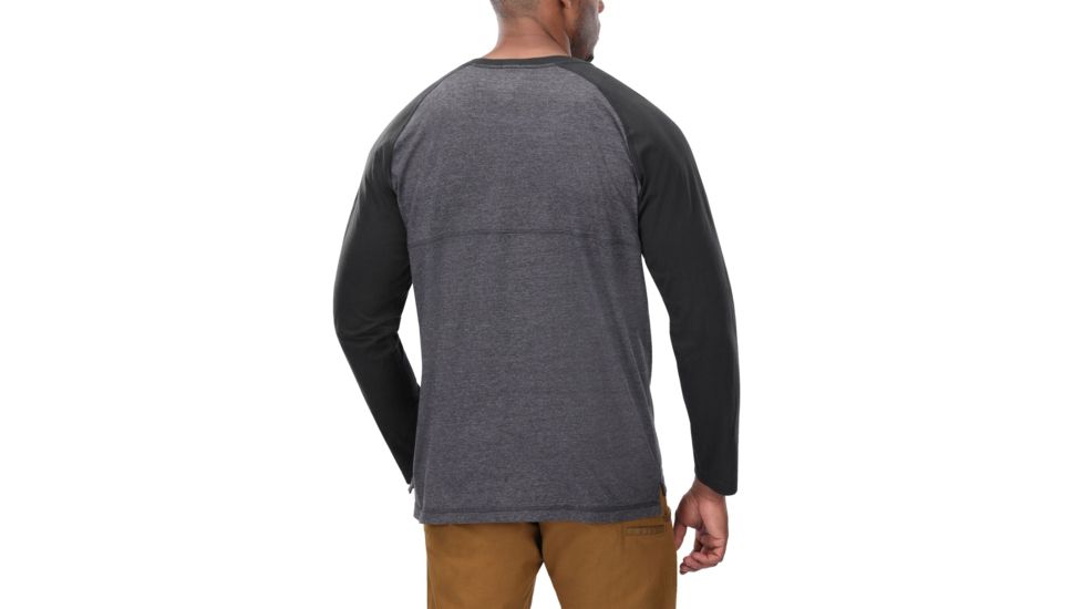Vertx Action Weaponguard Henley - Mens, Heather Charcoal/Black, Large, F1 VTX1460 HCH/BK LARGE