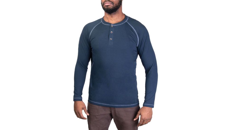 Vertx Action Weaponguard Henley - Mens, Heather Indigo/Indigo, Large, F1 VTX1460 HIN/IN LARGE
