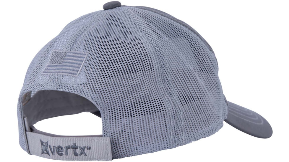 Vertx Cap w/ Red Shuriken, Ash Grey, One Size, F1 VTX9960 AGY NA