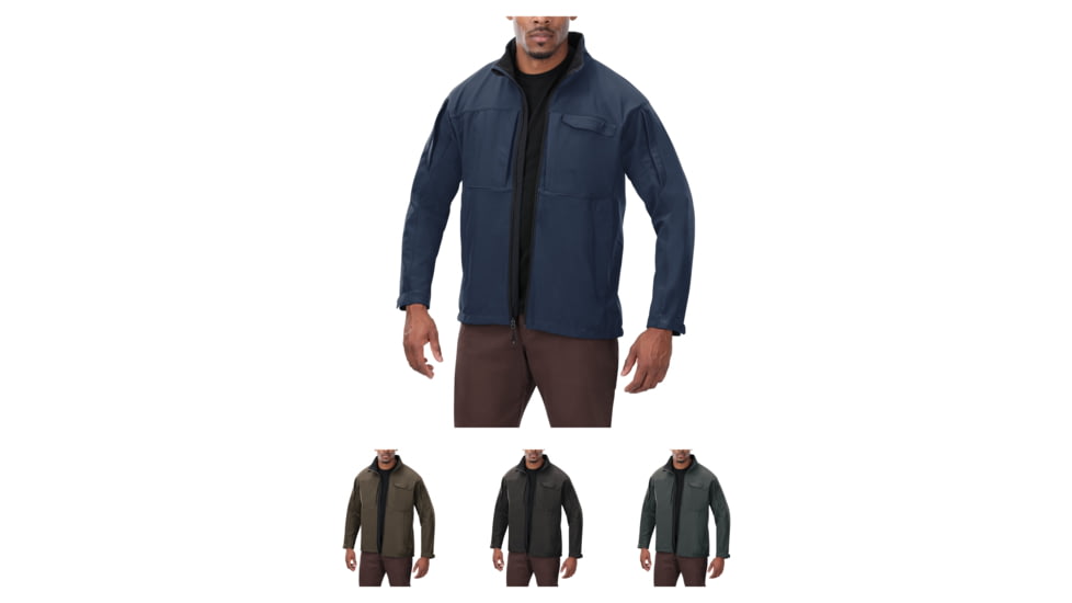 Vertx Downrange Softshell Jacket, Bering Blue, Burnt Ash, Shadow Grey, Slate Grey