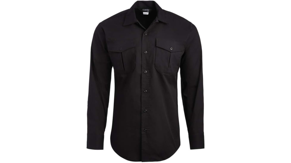 Vertx Fusion Flex Long Sleeve Shirt, Black - VTX8240BK2XLLONG