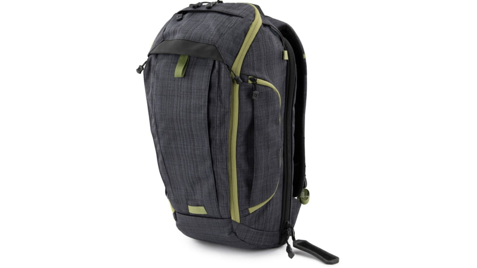 Vertx Gamut Checkpoint Backpack, 25L, Heather Black/ Mustard Grass, F1 VTX5018 HBK/MGS NA
