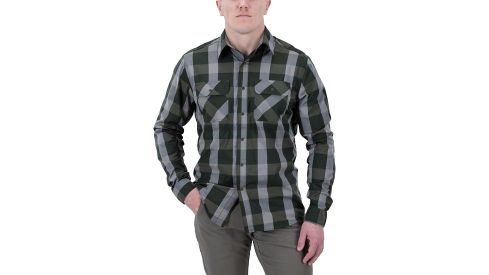 Vertx Guardian 2.0 Long Sleeve Shirt - Men's, Small, Hunter Green Plaid, F1 VTX1441 HGNP SMALL REG