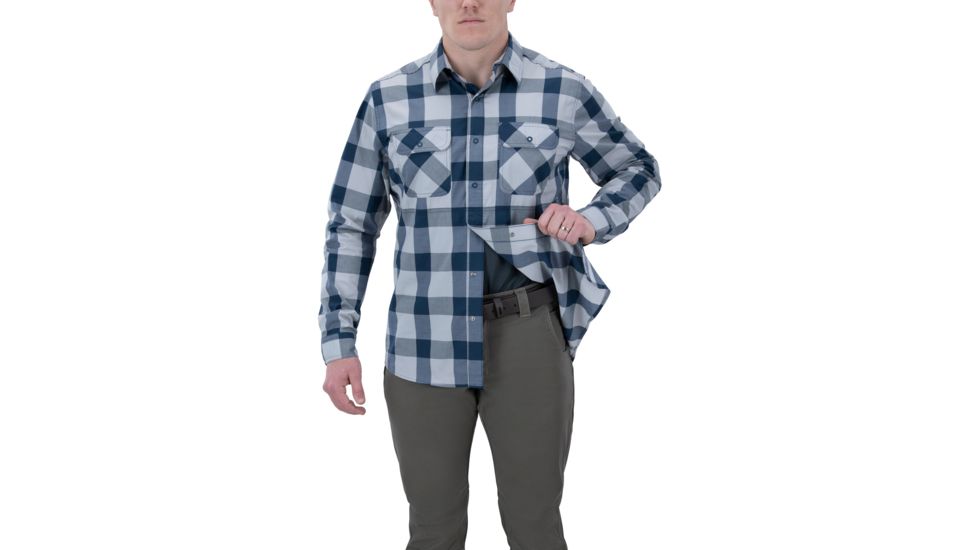 Vertx Guardian 2.0 Long Sleeve Shirt - Men's, Small, Navy Cross Plaid, F1 VTX1441 NVCP SMALL REG