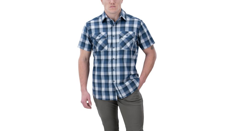 Vertx Guardian 2.0 Short Sleeve Shirt - Men's, Small, Pipeline Blue Plaid, F1 VTX1431 PBLP SMALL