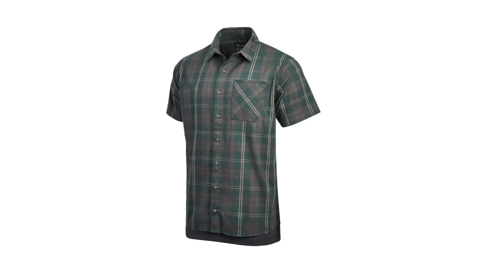 Vertx Guardian Stretch Short Sleeve Shirt - Mens, Pine Plaid, Medium/Regular, 1432 PNP Medium