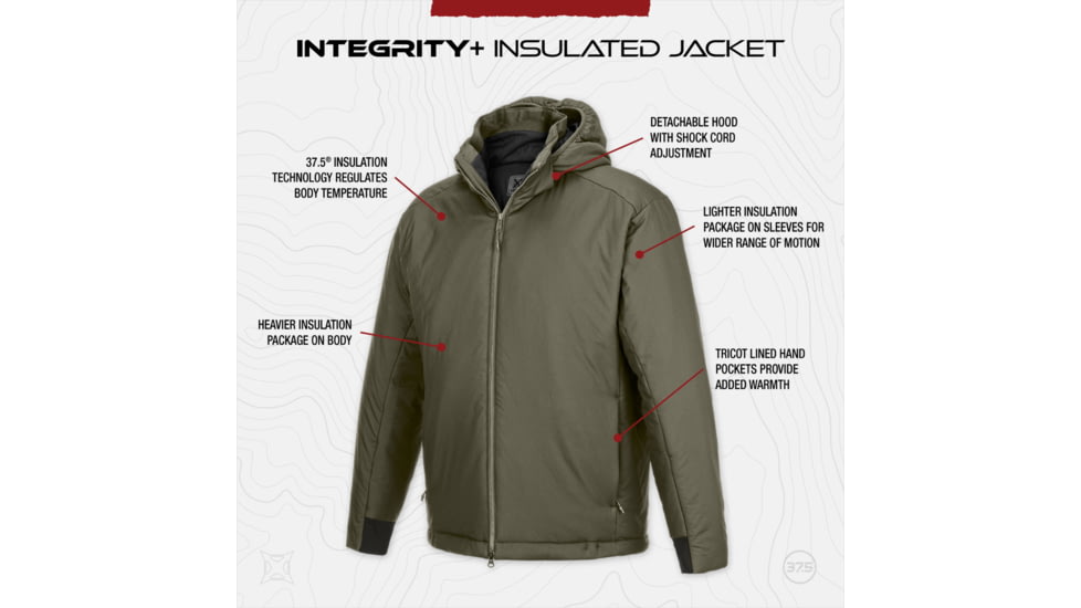 Vertx Integrity+ Insulated Jacket 2.0 - Mens, Ranger Green, 3XL, Regular, VTX-VTX8881RGN3XLREG