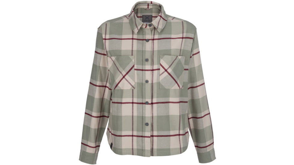 Vertx Lena Stretch Long Sleeve Flannel - Womens, Mountain Sage Buffalo Plaid, Large, F1 VTX7038 MTSBP LARGE N/A