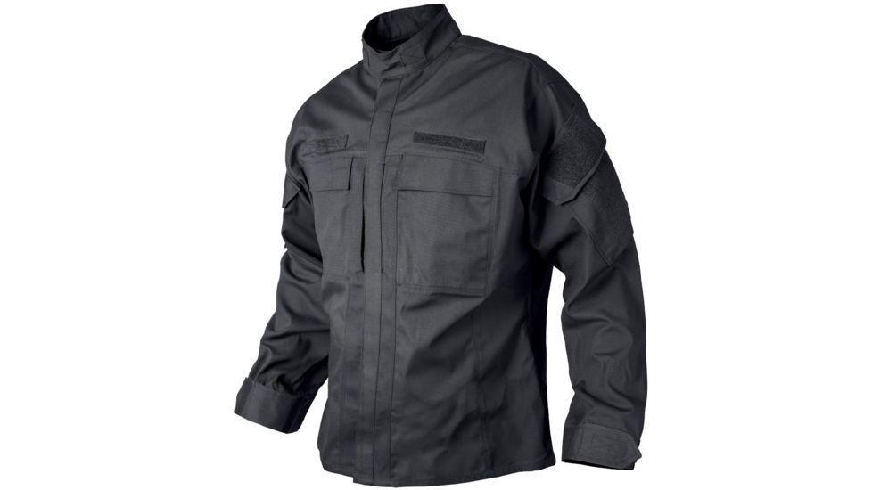 Vertx Men's  Recon Polyester/Cotton Ripstop Garrison Shirt, Black, Xlarge Reg F1 VTX8821 BK XLARGE REG