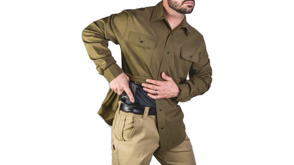 Vertx Men's  Weapon Guard Long Sleeve Guardian Shirt, Olive, Extra Large Regular F1 VTX1440 OG XLARGE REG