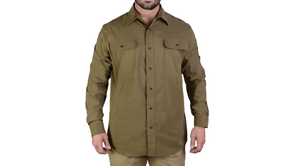Vertx Men's  Weapon Guard Long Sleeve Guardian Shirt, Olive, Extra Large Regular F1 VTX1440 OG XLARGE REG