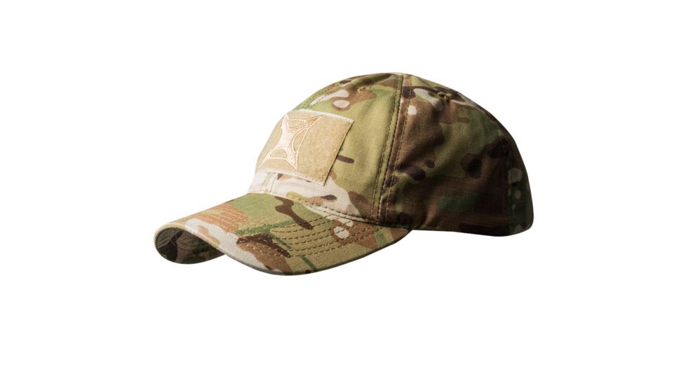 Mens Multicam Cap with Velcro Patch and Embroidery, Multicam, OSFA