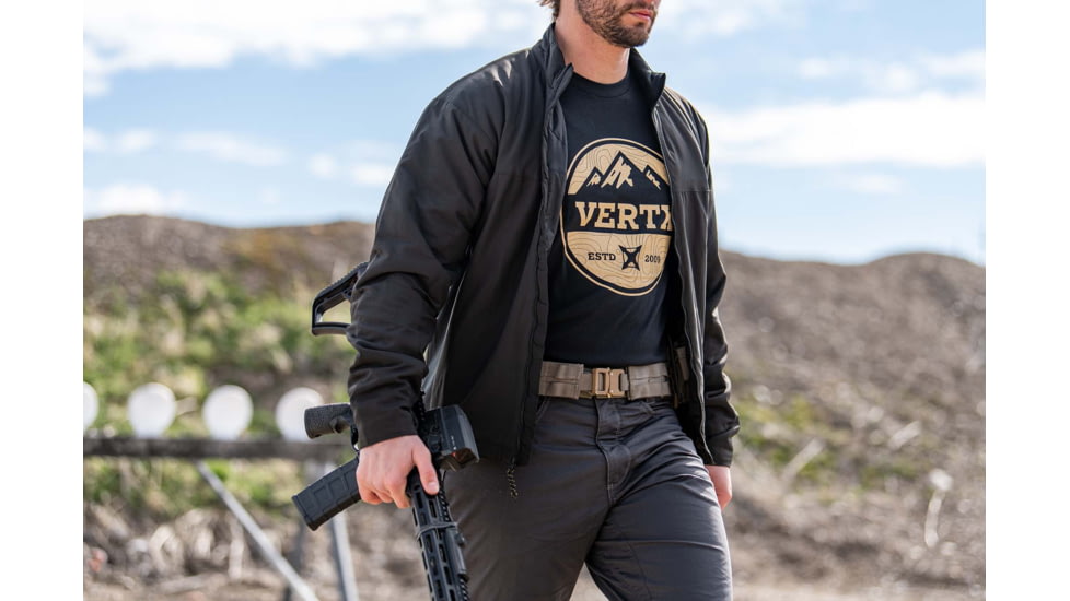 Vertx Tri-Peak Tee T-Shirt - Mens, Grey, Small, F1 VTX9037 NA SMALL