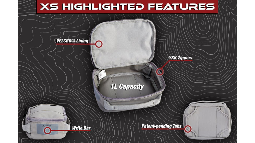 Vertx Vtac Stackable Extra Small Storage Cube, Peak Grey, F1 VTX5700 PGY NA