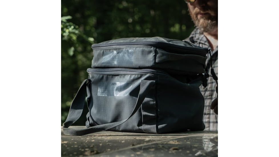 Vertx Vtac Stackable Medium Flat Storage Cube, Snow Line Grey, F1 VTX5702 SLG NA