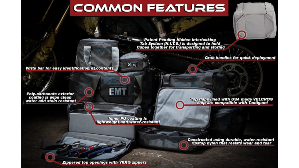 Vertx Vtac Stackable Medium Storage Cube, Snow Line Grey, F1 VTX5703 SLG NA