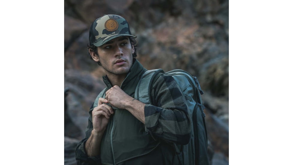 Vertx VTX Leather Patch Camo Hat - Mens, Olive/Camo, One Size, VTX9911