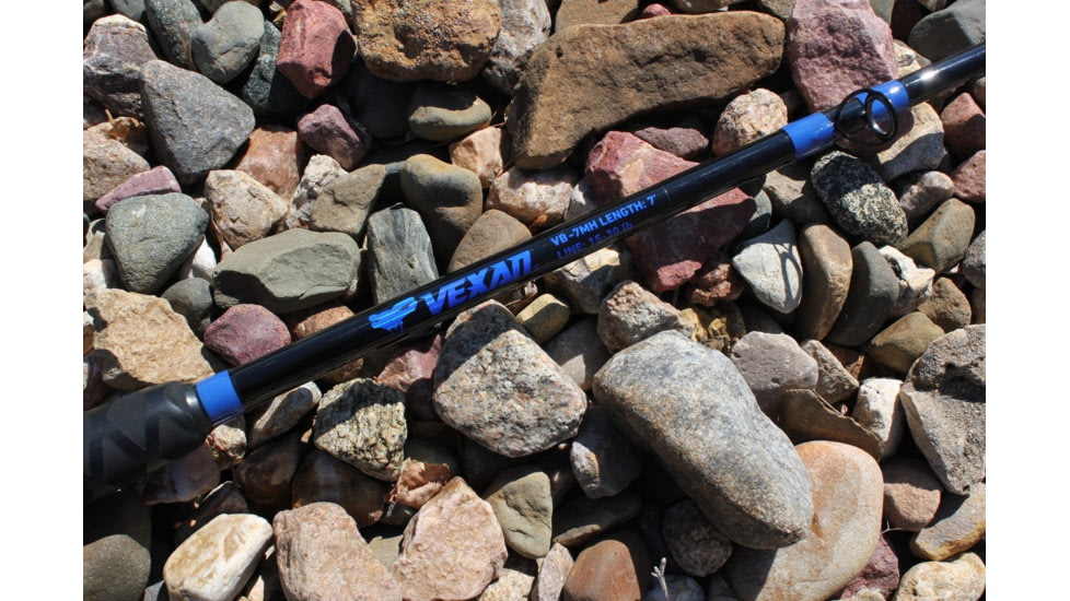 Vexan Catfish Fishing Rods, 7 ft, Medium Heavy, Casting, Black/Blue, VB7MH-C