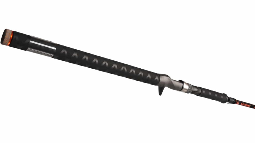 Vexan Walleye Rods, 5 ft, Medium, Mod Tip, Casting, Black/Orange, VW5T-M-M