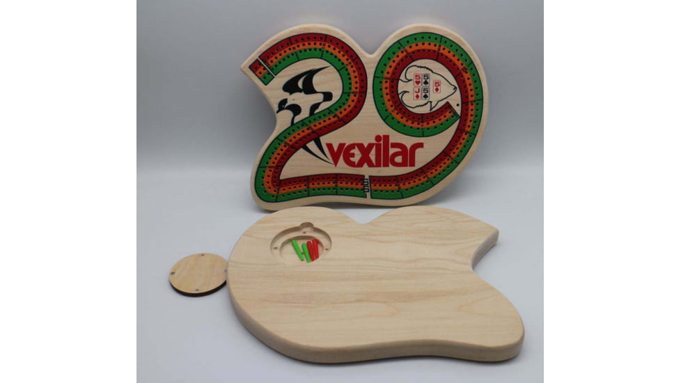 Vexilar Cribbage Board/Card Set, Tan, Regular, VCB001