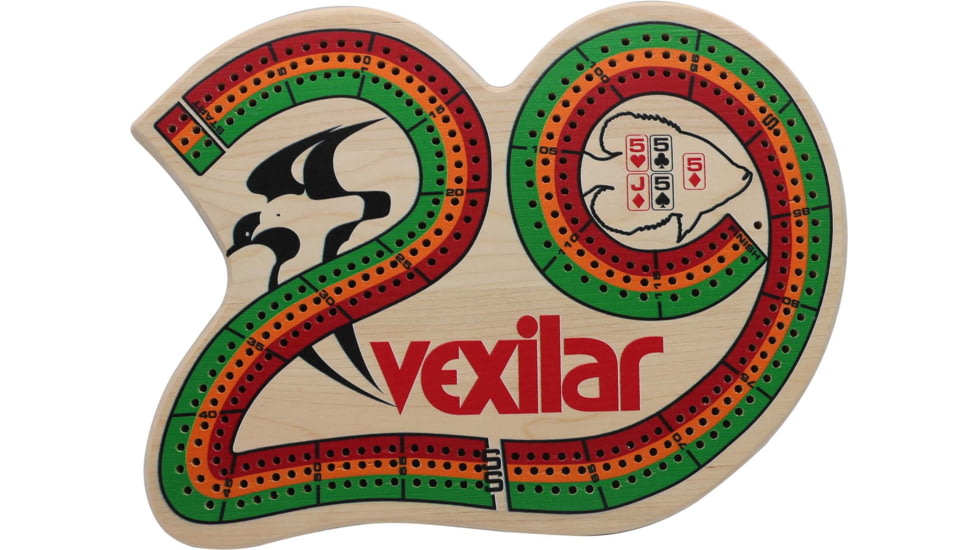 Vexilar Cribbage Board/Card Set, Tan, Regular, VCB001