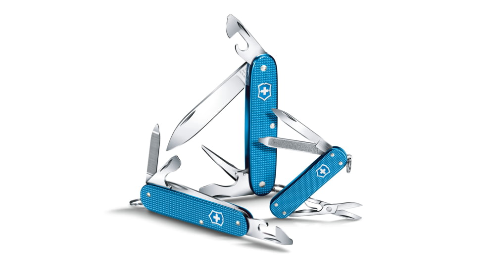 Victorinox Classic Alox Limited Edition 2020 Swiss Pocket Knife, Ribbed, Aqua Blue, 58mm, 0.6221.L20