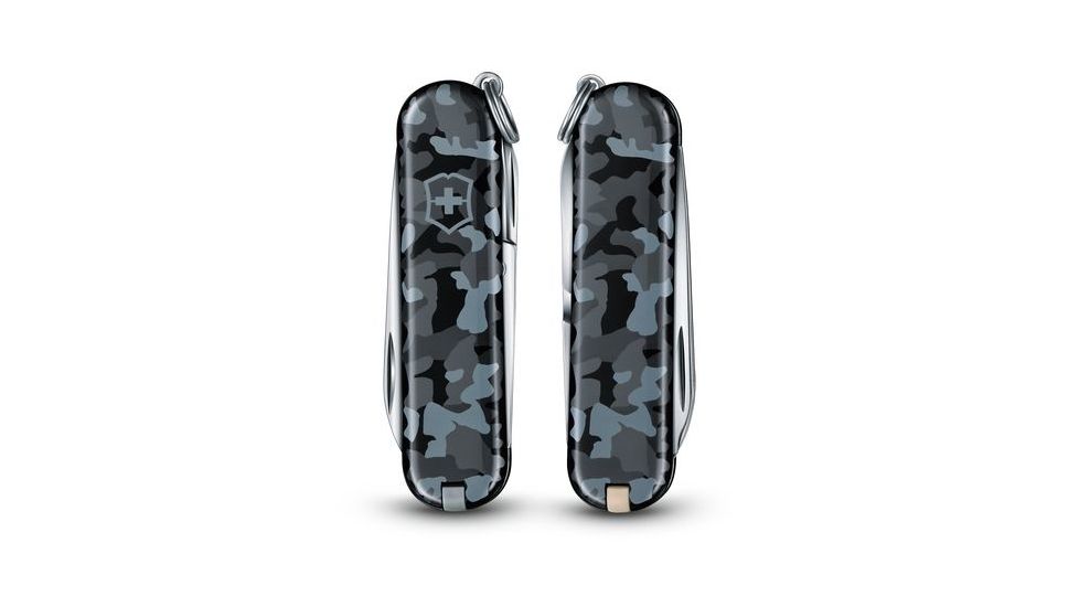 Victorinox Classic SD Small Pocket Knife with Scissors and Screwdriver, Navy Camo, 58mm 0.6223.942-X2