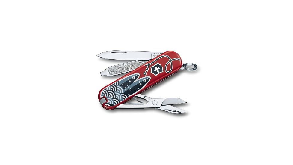 Victorinox Classic SD Small Pocket Knife with Scissors and Screwdriver, Sardine Can, 58mm 0.6223.L1901US2
