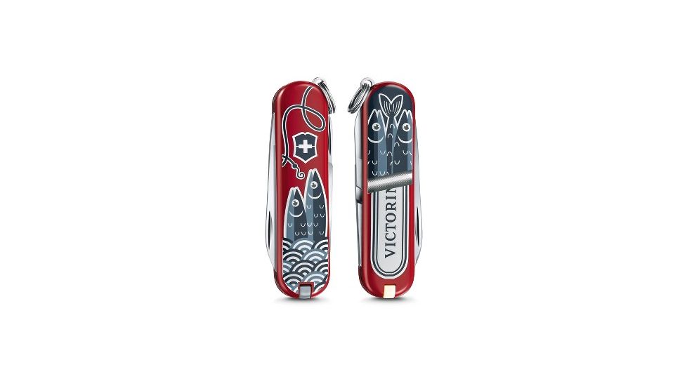 Victorinox Classic SD Small Pocket Knife with Scissors and Screwdriver, Sardine Can, 58mm 0.6223.L1901US2