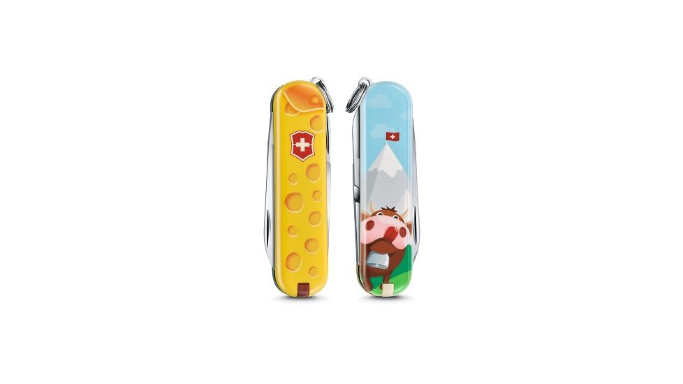 Victorinox Classic SD Small Pocket Knife with Scissors and Screwdriver, Alps Cheese, 58mm 0.6223.L1902US2