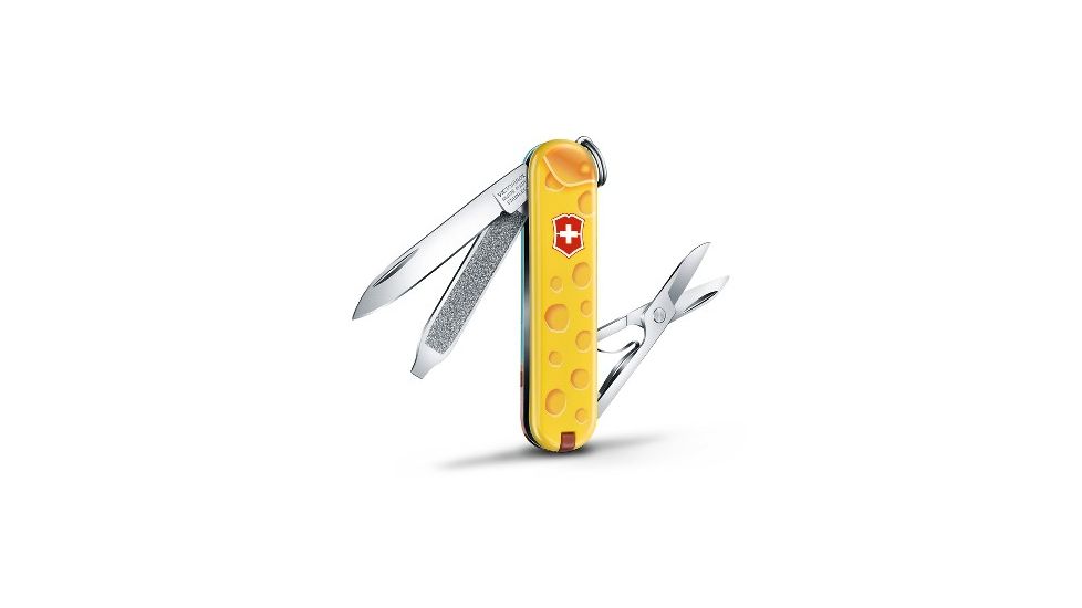 Victorinox Classic SD Small Pocket Knife with Scissors and Screwdriver, Alps Cheese, 58mm 0.6223.L1902US2