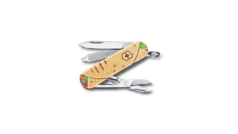 Victorinox Classic SD Small Pocket Knife with Scissors and Screwdriver, Tacos, 58mm 0.6223.L1903US2