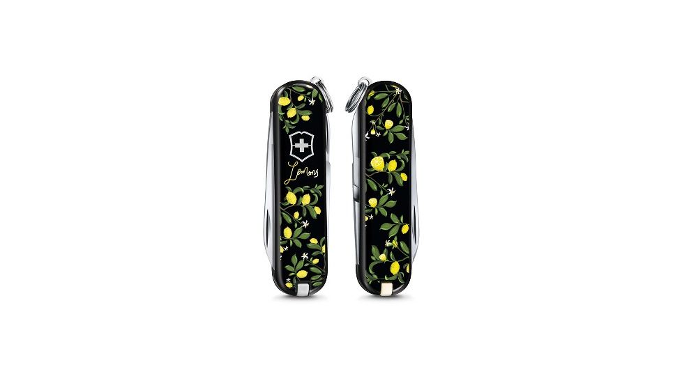 Victorinox Classic SD Small Pocket Knife with Scissors and Screwdriver, When Life Gives You Lemons, 58mm 0.6223.L1905US2