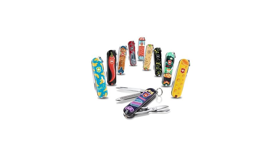 Victorinox Classic SD Small Pocket Knife with Scissors and Screwdriver, Burger Bar, 58mm 0.6223.L1906US2