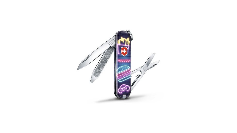 Victorinox Classic SD Small Pocket Knife with Scissors and Screwdriver, Burger Bar, 58mm 0.6223.L1906US2